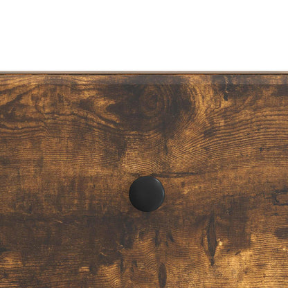 TV-kast met lade Gerookt eiken 147 x 34,5 x 30 cm Bewerkt hout