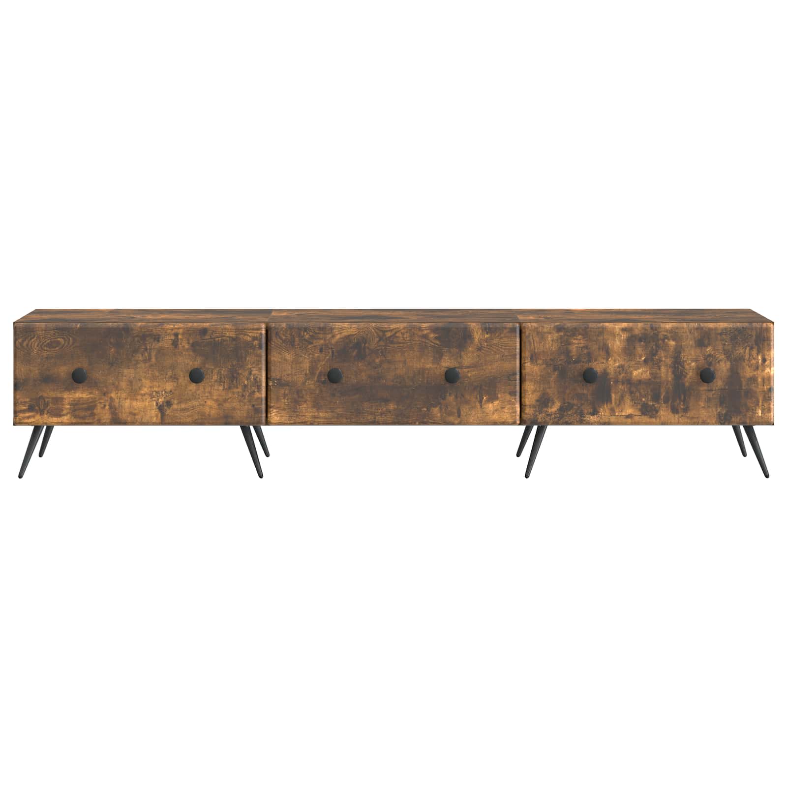 TV-kast met lade Gerookt eiken 147 x 34,5 x 30 cm Bewerkt hout