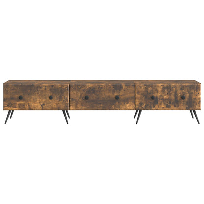 TV-kast met lade Gerookt eiken 147 x 34,5 x 30 cm Bewerkt hout