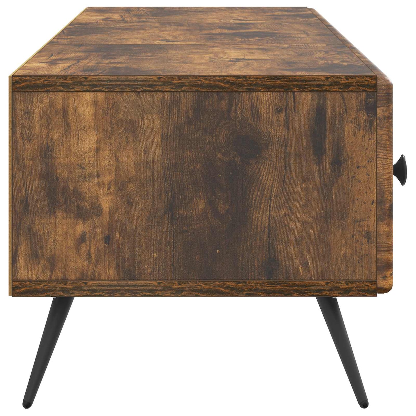 TV-kast met lade Gerookt eiken 147 x 34,5 x 30 cm Bewerkt hout