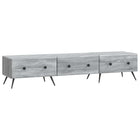 TV-kast 147x34,5x30 cm grijs sonoma bewerkt hout