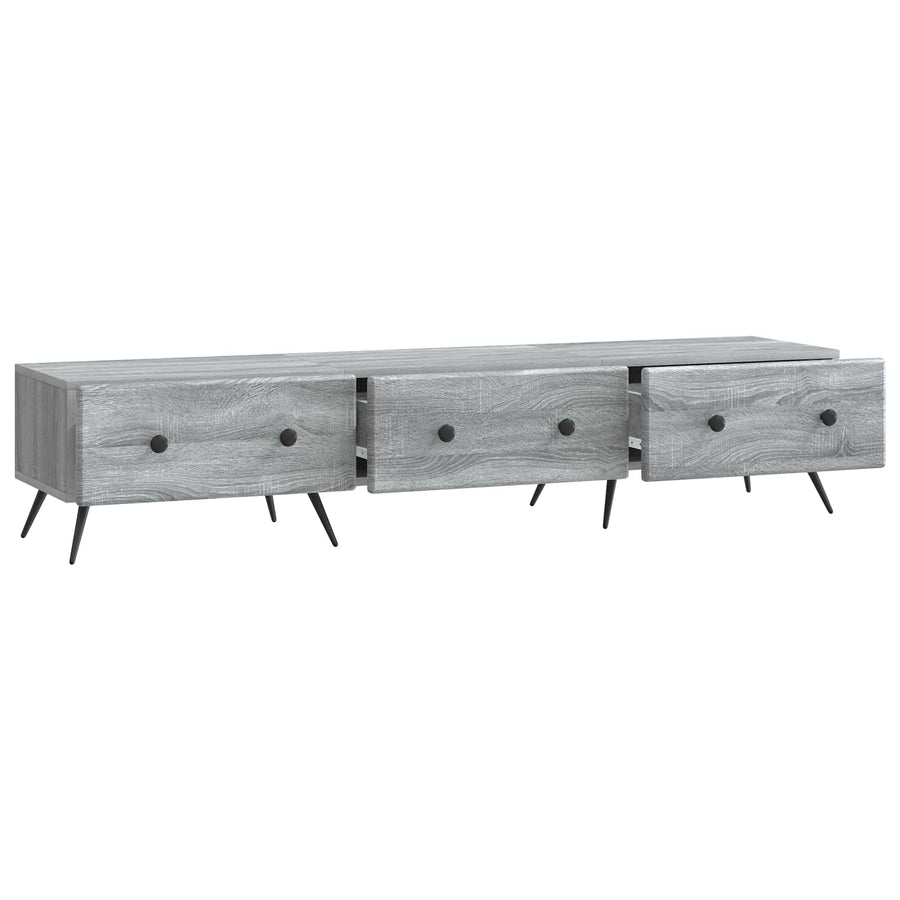 TV-kast met lade Grijs sonoma 147 x 34,5 x 30 cm Bewerkt hout