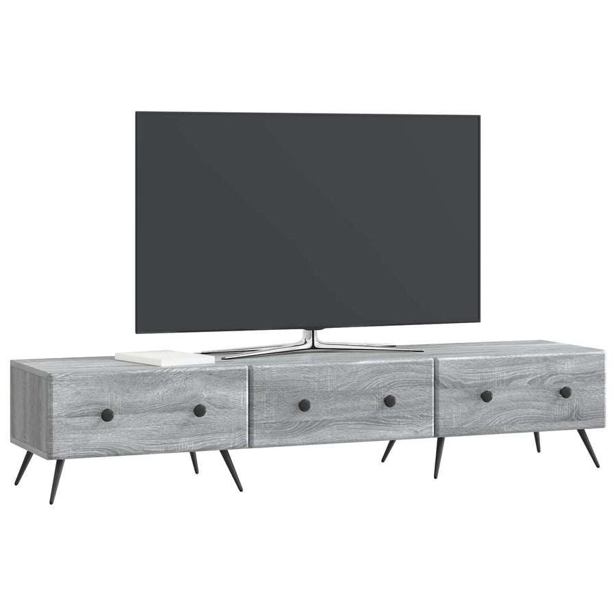 TV-kast met lade Grijs sonoma 147 x 34,5 x 30 cm Bewerkt hout