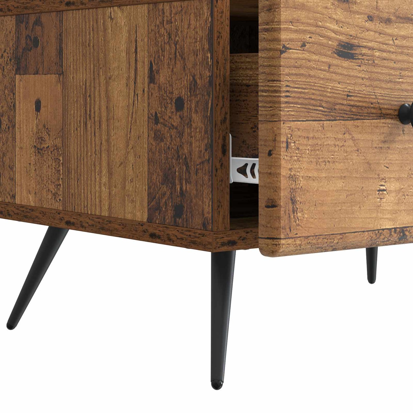 TV-kast met lade Oud hout 147 x 34,5 x 30 cm Bewerkt hout