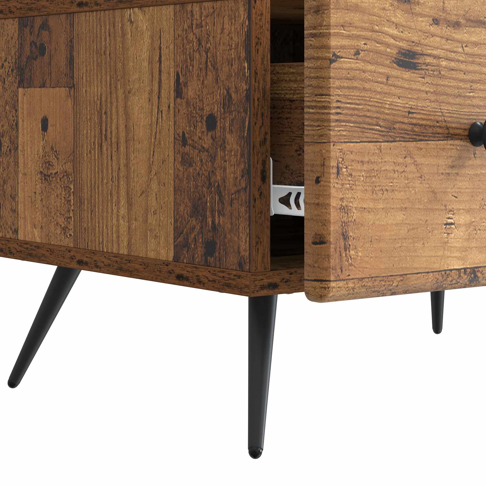 TV-kast met lade Oud hout 147 x 34,5 x 30 cm Bewerkt hout