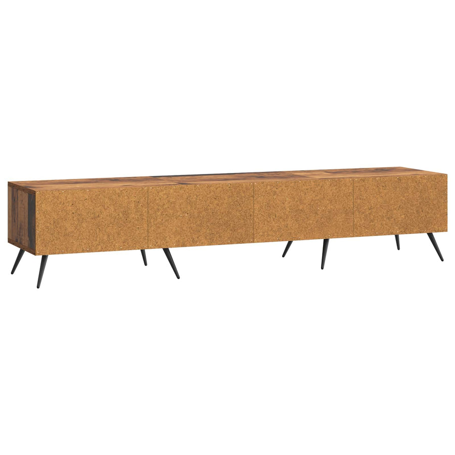 TV-kast met lade Oud hout 147 x 34,5 x 30 cm Bewerkt hout