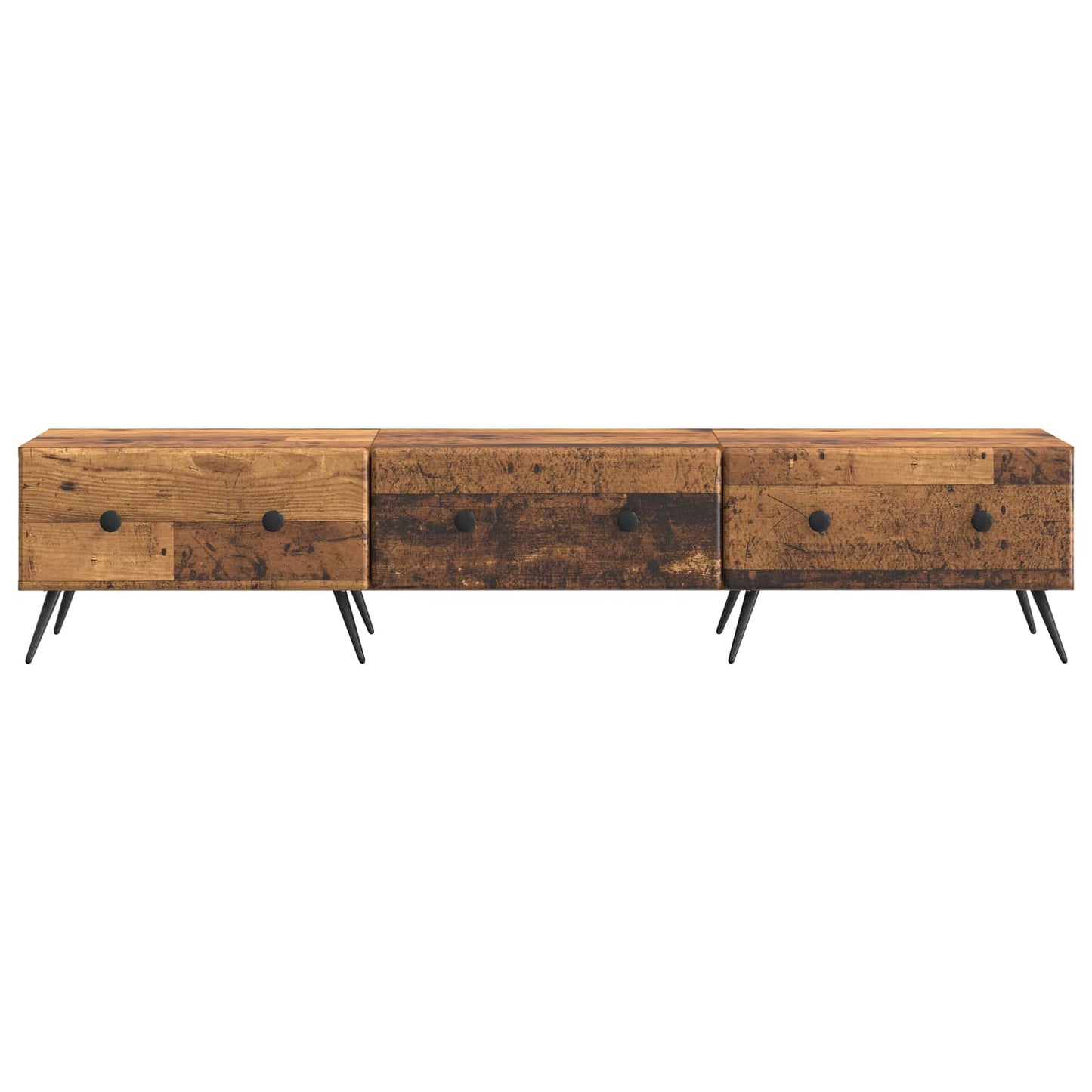 TV-kast met lade Oud hout 147 x 34,5 x 30 cm Bewerkt hout