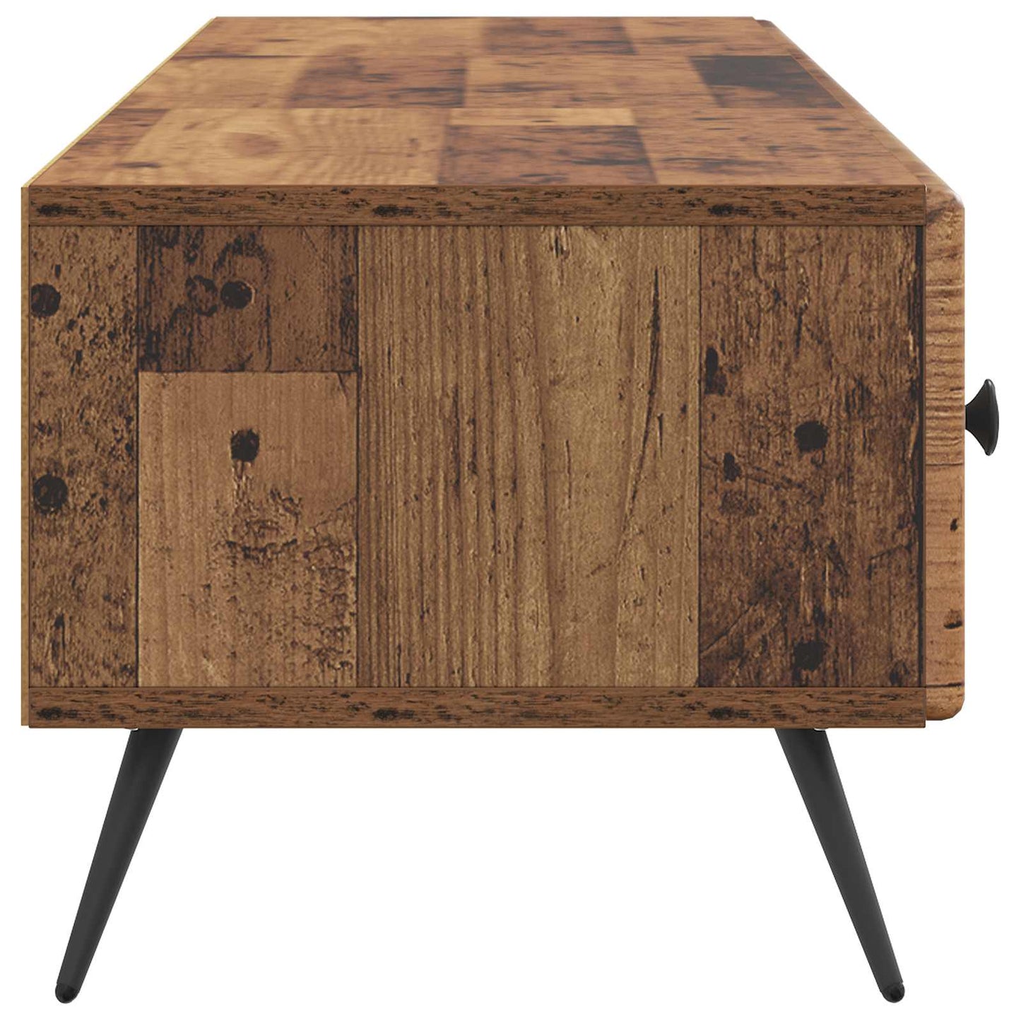 TV-kast met lade Oud hout 147 x 34,5 x 30 cm Bewerkt hout