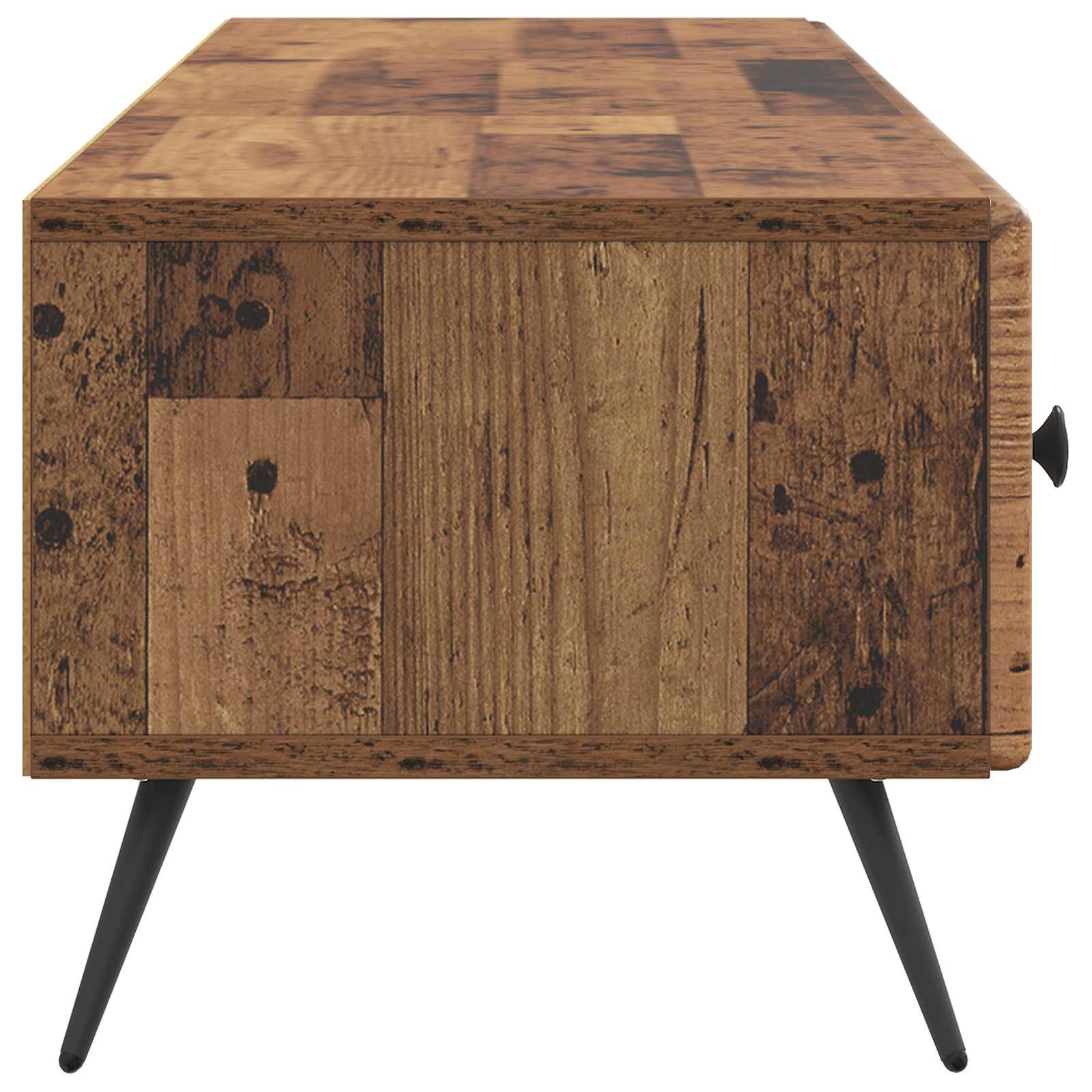 TV-kast met lade Oud hout 147 x 34,5 x 30 cm Bewerkt hout