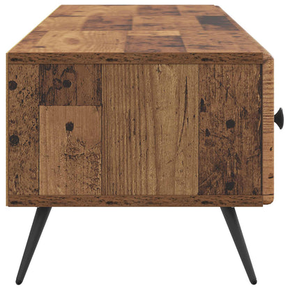 TV-kast met lade Oud hout 147 x 34,5 x 30 cm Bewerkt hout