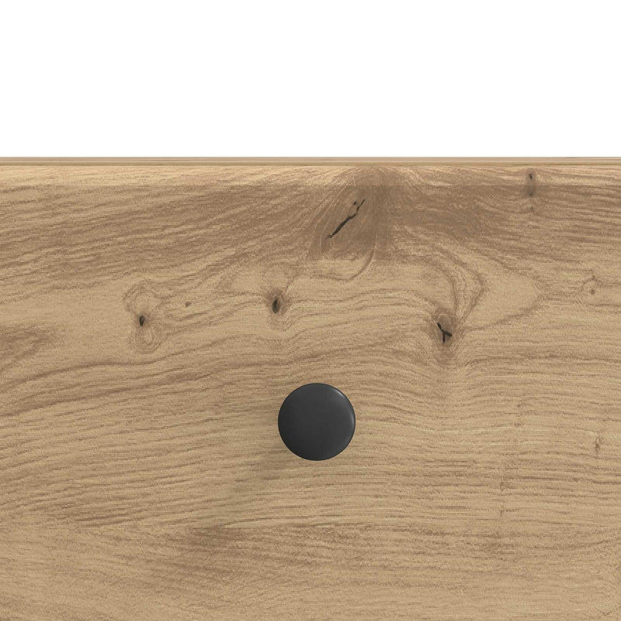 TV-kast Artisanaal eiken 147 x 34,5 x 30 cm Bewerkt hout