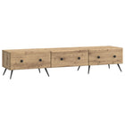 TV-kast 147x34,5x30 cm bewerkt hout