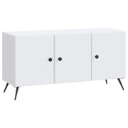 Tv-kast 99x34,5x50 cm wit bewerkt hout