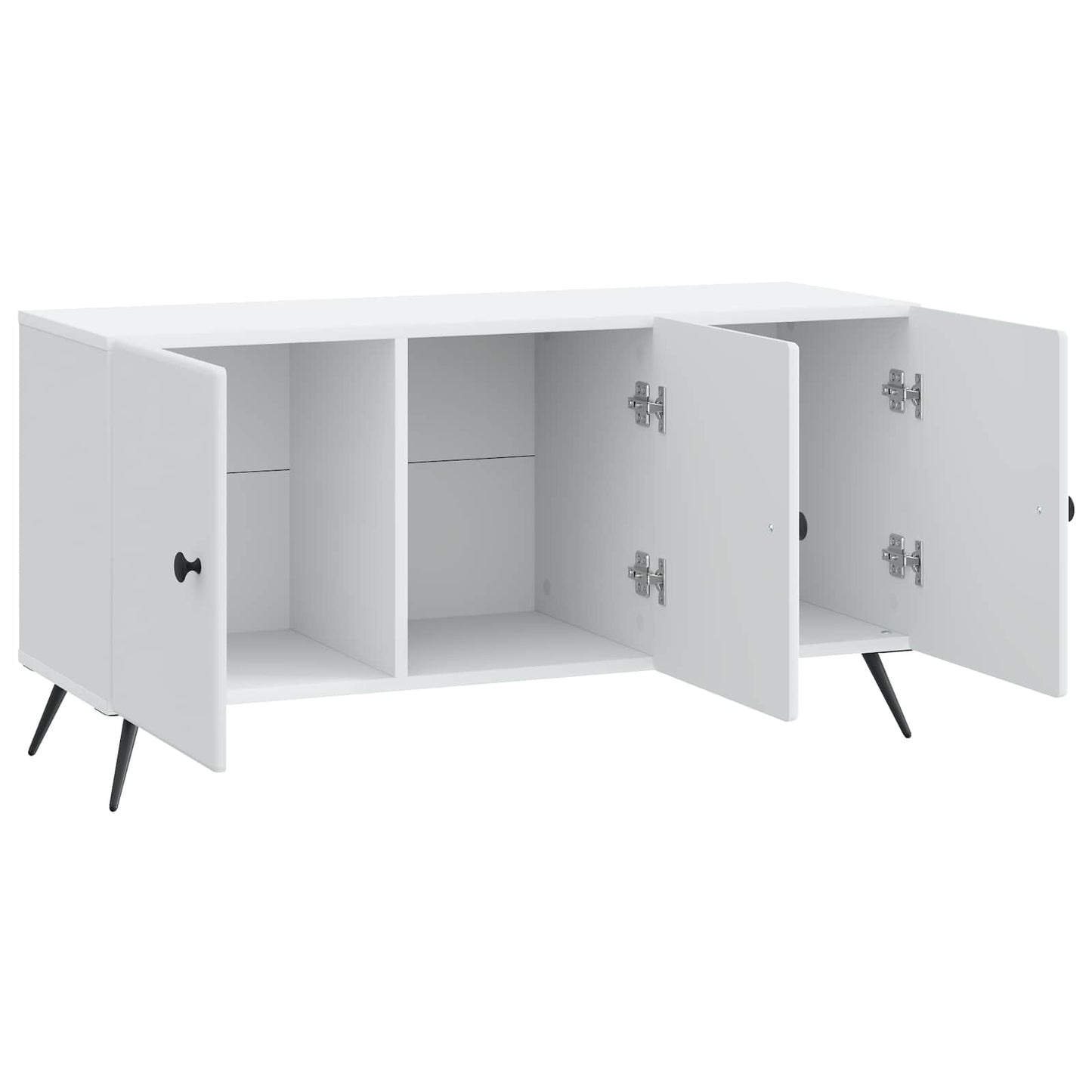 TV-kast Wit 99 x 34,5 x 50 cm Bewerkt hout