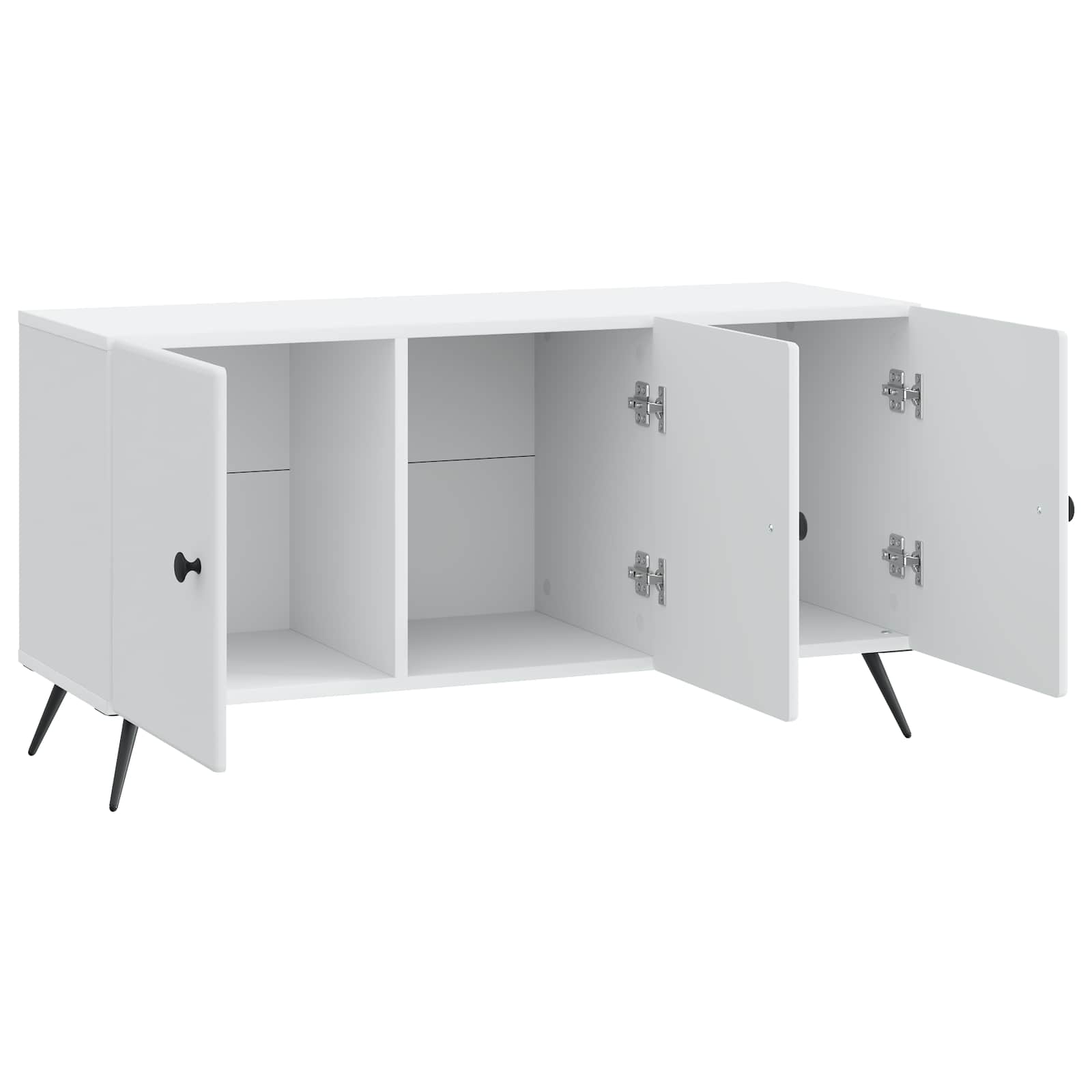 TV-kast Wit 99 x 34,5 x 50 cm Bewerkt hout