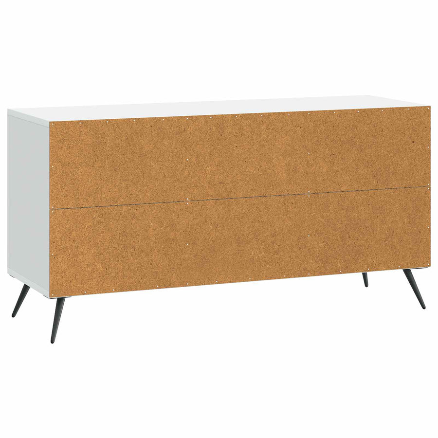 TV-kast Wit 99 x 34,5 x 50 cm Bewerkt hout