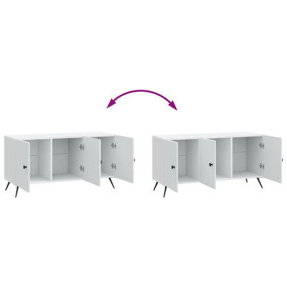 TV-kast Wit 99 x 34,5 x 50 cm Bewerkt hout