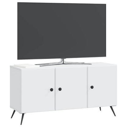 TV-kast Wit 99 x 34,5 x 50 cm Bewerkt hout