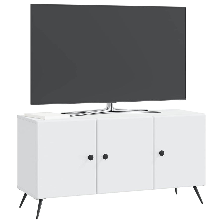 TV-kast Wit 99 x 34,5 x 50 cm Bewerkt hout