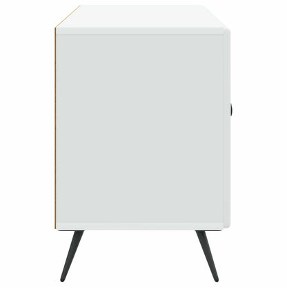 TV-kast Wit 99 x 34,5 x 50 cm Bewerkt hout
