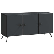TV-kast 99x34,5x50 cm zwart bewerkt hout