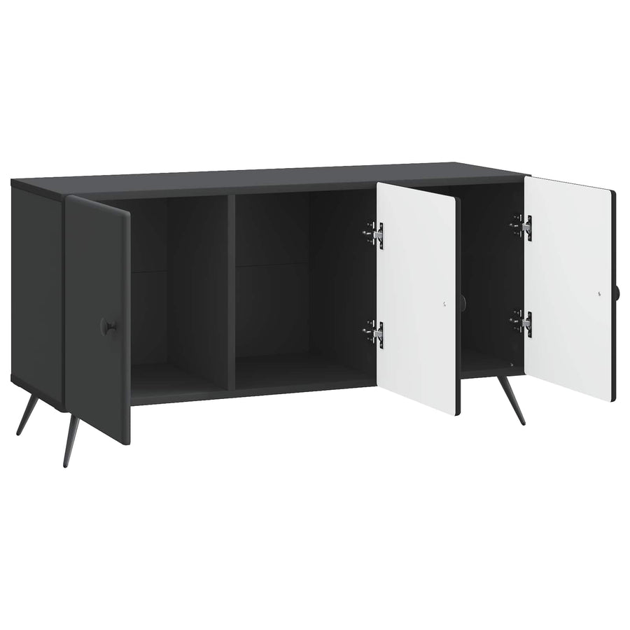 TV-kast Zwart 99 x 34,5 x 50 cm Bewerkt hout