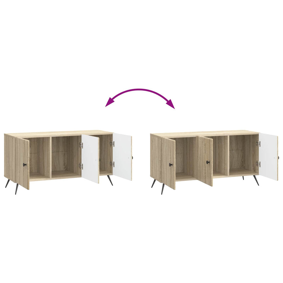 TV-kast Sonoma Eiken 99 x 34,5 x 50 cm Bewerkt hout