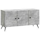 TV-kast 99x34,5x50 cm betongrijs bewerkt hout