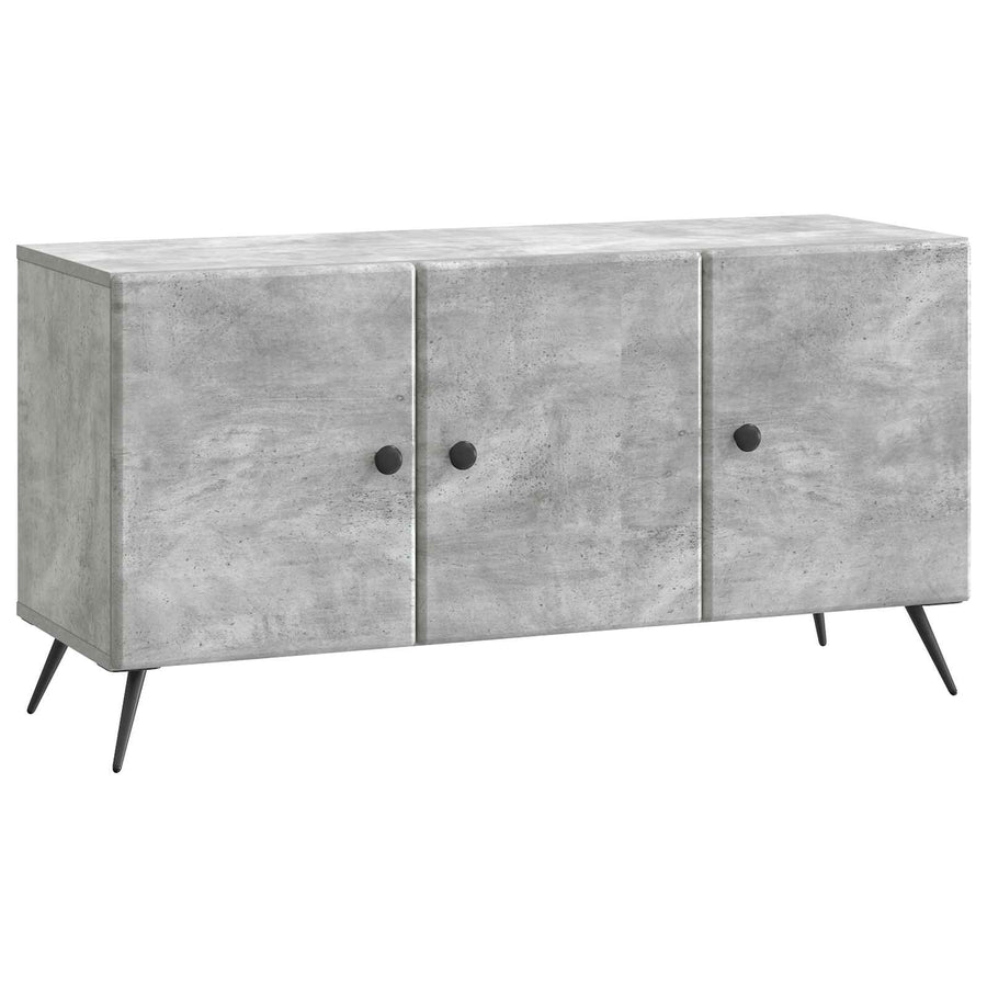 TV-kast Betongrijs 99 x 34,5 x 50 cm Bewerkt hout