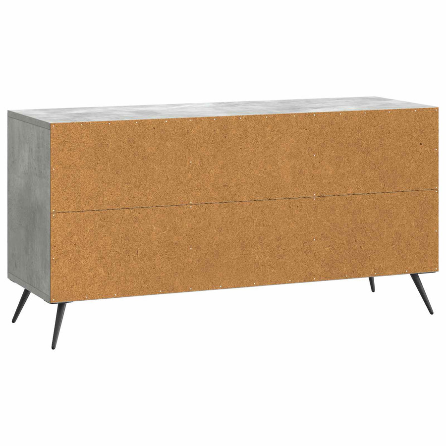 TV-kast Betongrijs 99 x 34,5 x 50 cm Bewerkt hout
