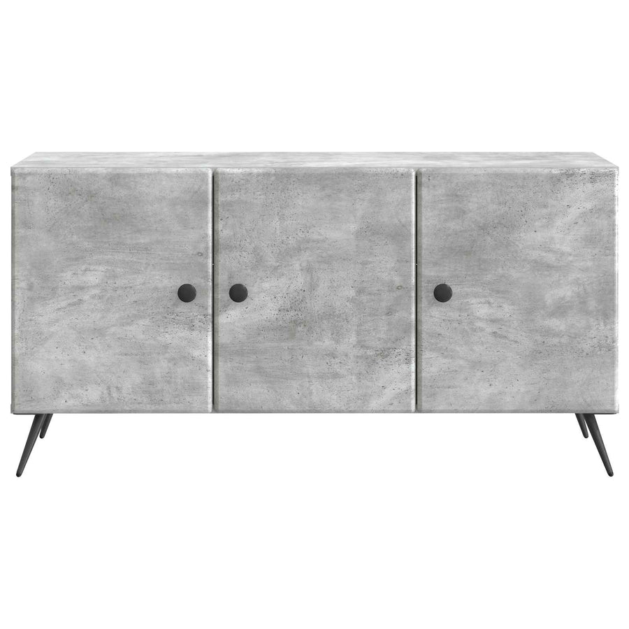TV-kast Betongrijs 99 x 34,5 x 50 cm Bewerkt hout