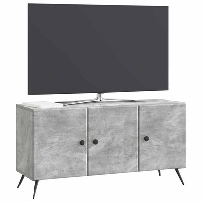 TV-kast Betongrijs 99 x 34,5 x 50 cm Bewerkt hout