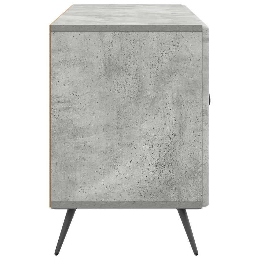 TV-kast Betongrijs 99 x 34,5 x 50 cm Bewerkt hout