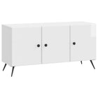 High Gloss White TV Cabinet 99 x 34.5 x 50 cm Engineered Wood