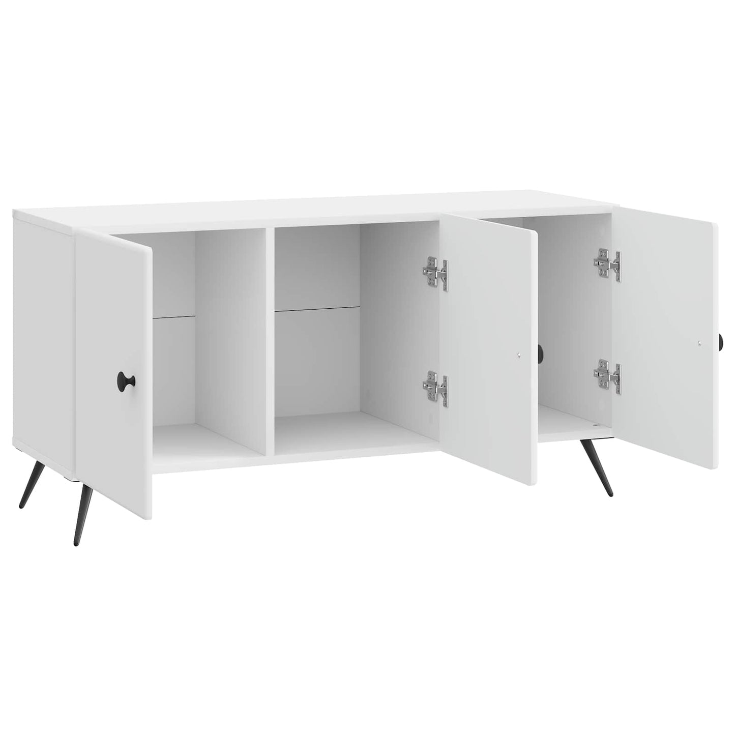 TV-kast Hoogglans Wit 99 x 34,5 x 50 cm Bewerkt hout