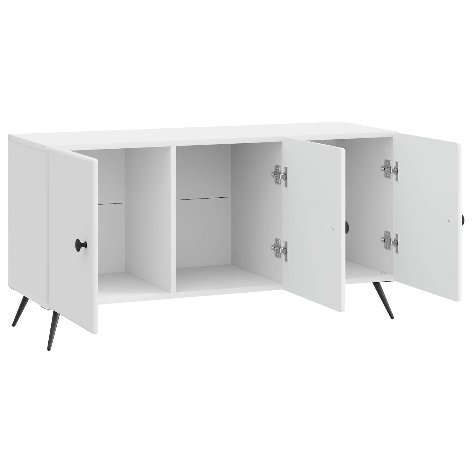 TV-kast Hoogglans Wit 99 x 34,5 x 50 cm Bewerkt hout