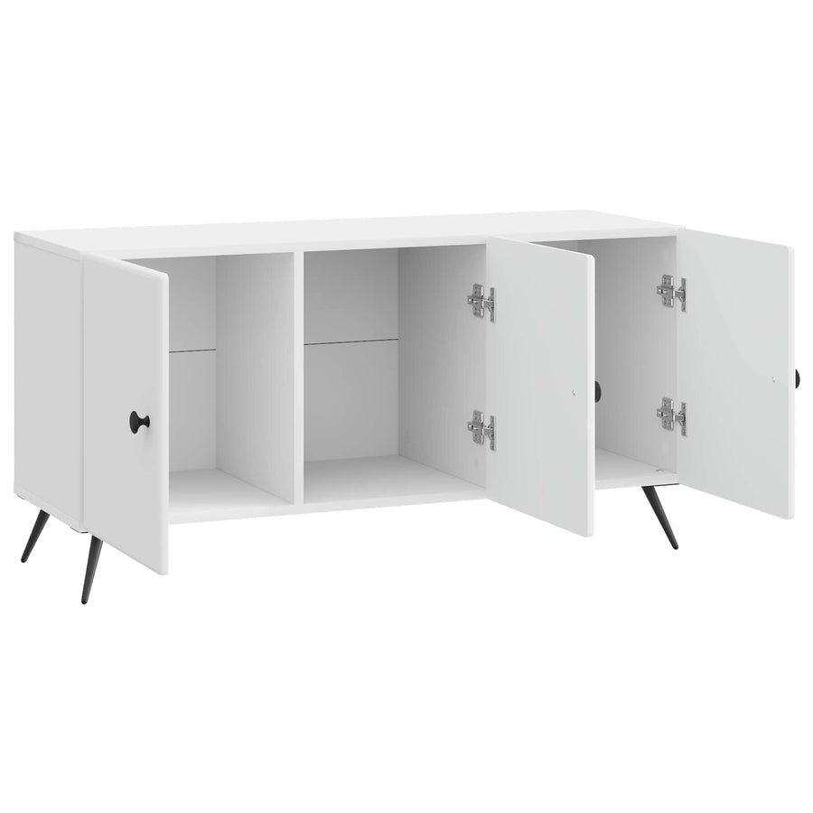 TV-kast Hoogglans Wit 99 x 34,5 x 50 cm Bewerkt hout