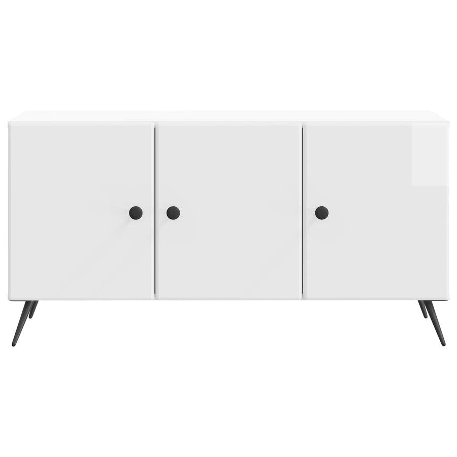 TV-kast Hoogglans Wit 99 x 34,5 x 50 cm Bewerkt hout