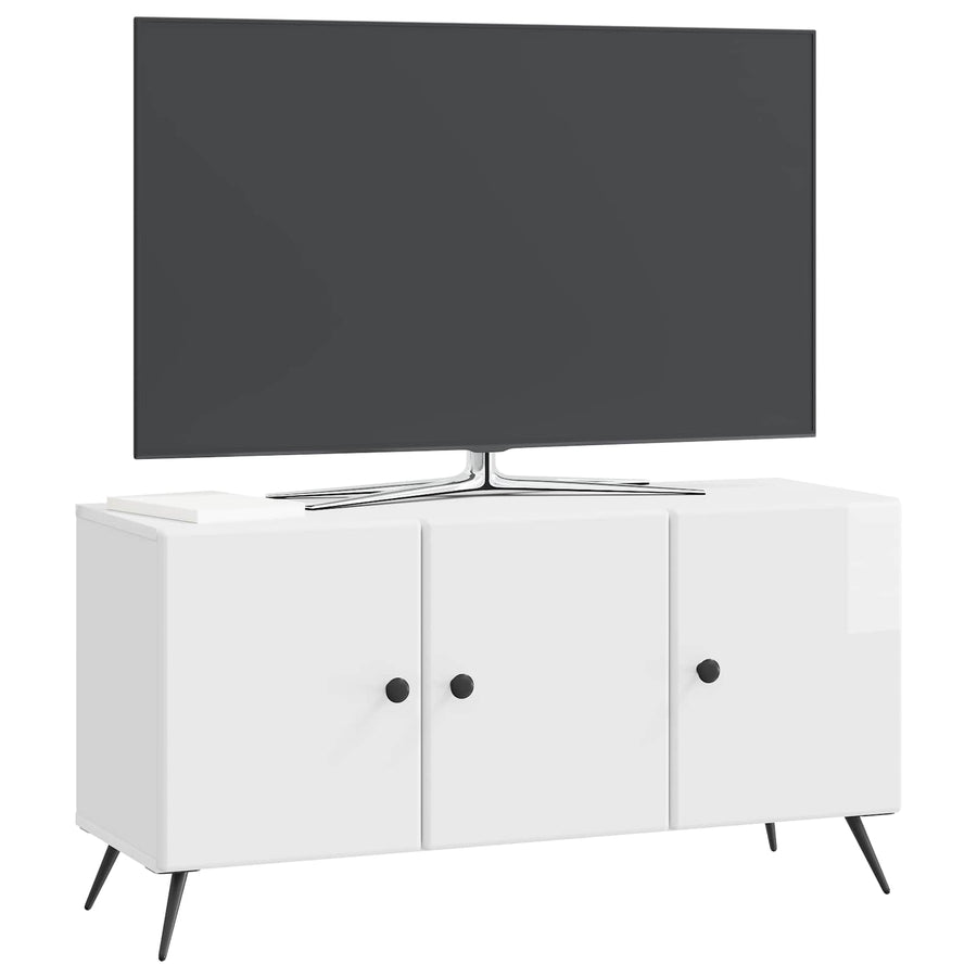 TV-kast Hoogglans Wit 99 x 34,5 x 50 cm Bewerkt hout