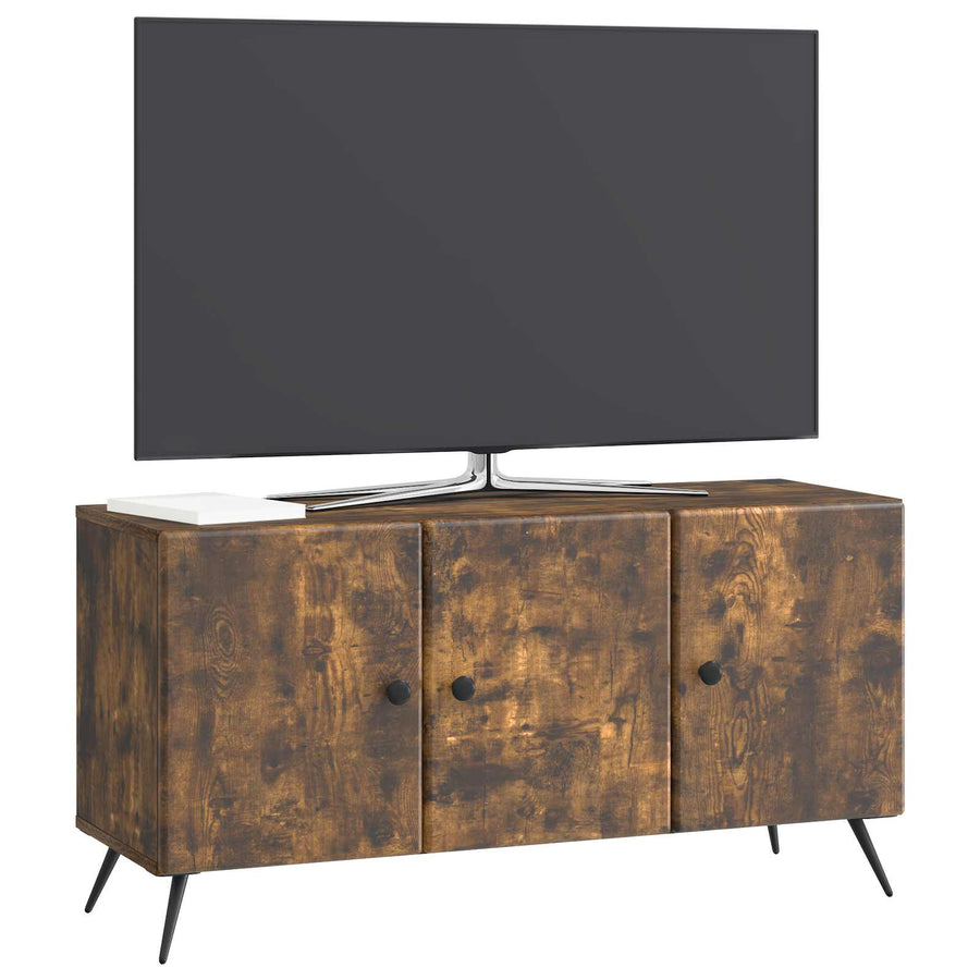 TV-kast Gerookt eiken 99 x 34,5 x 50 cm Bewerkt hout
