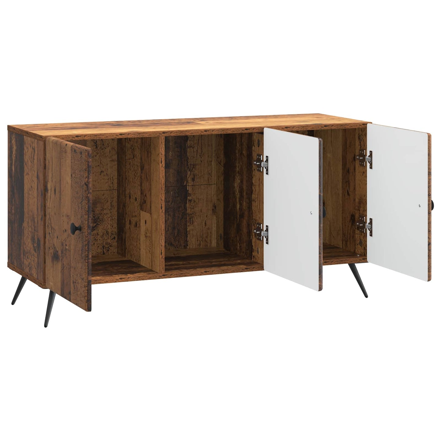 TV-kast Oud hout 99 x 34,5 x 50 cm Bewerkt hout