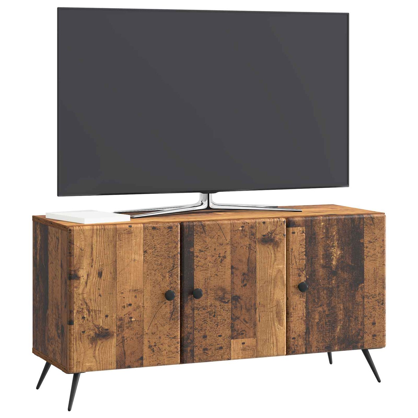 TV-kast Oud hout 99 x 34,5 x 50 cm Bewerkt hout