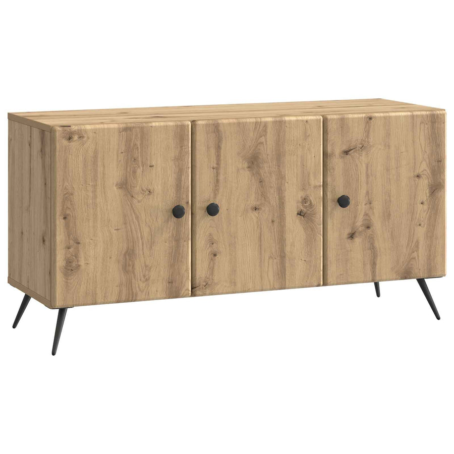 TV-kast Artisanaal eiken 99 x 34,5 x 50 cm Bewerkt hout