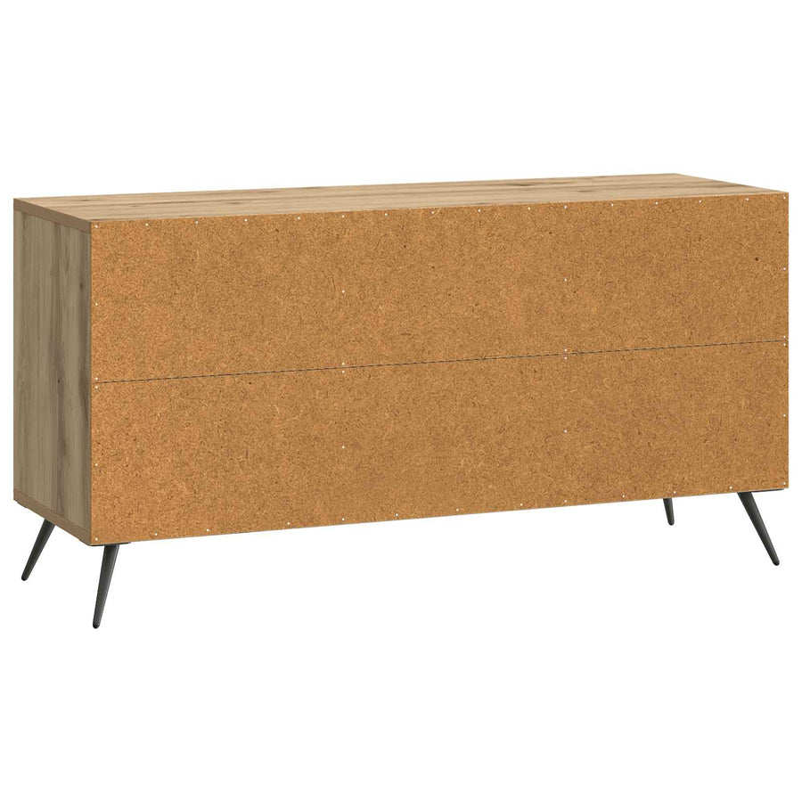 TV-kast Artisanaal eiken 99 x 34,5 x 50 cm Bewerkt hout