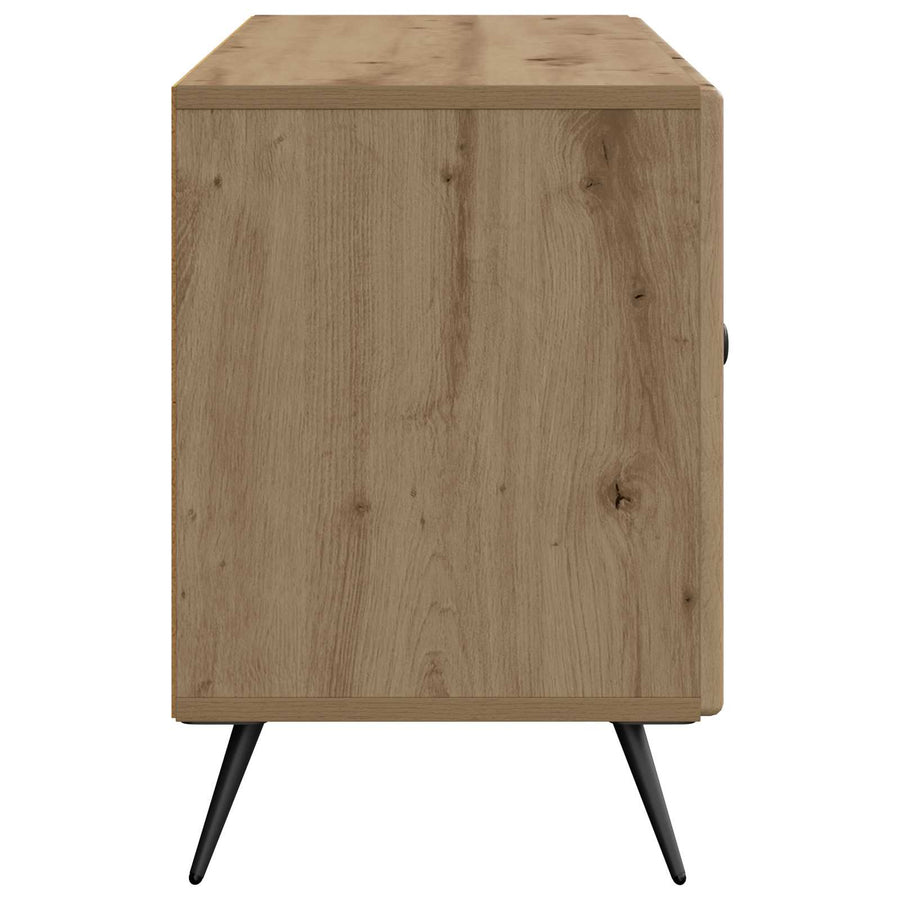 TV-kast Artisanaal eiken 99 x 34,5 x 50 cm Bewerkt hout