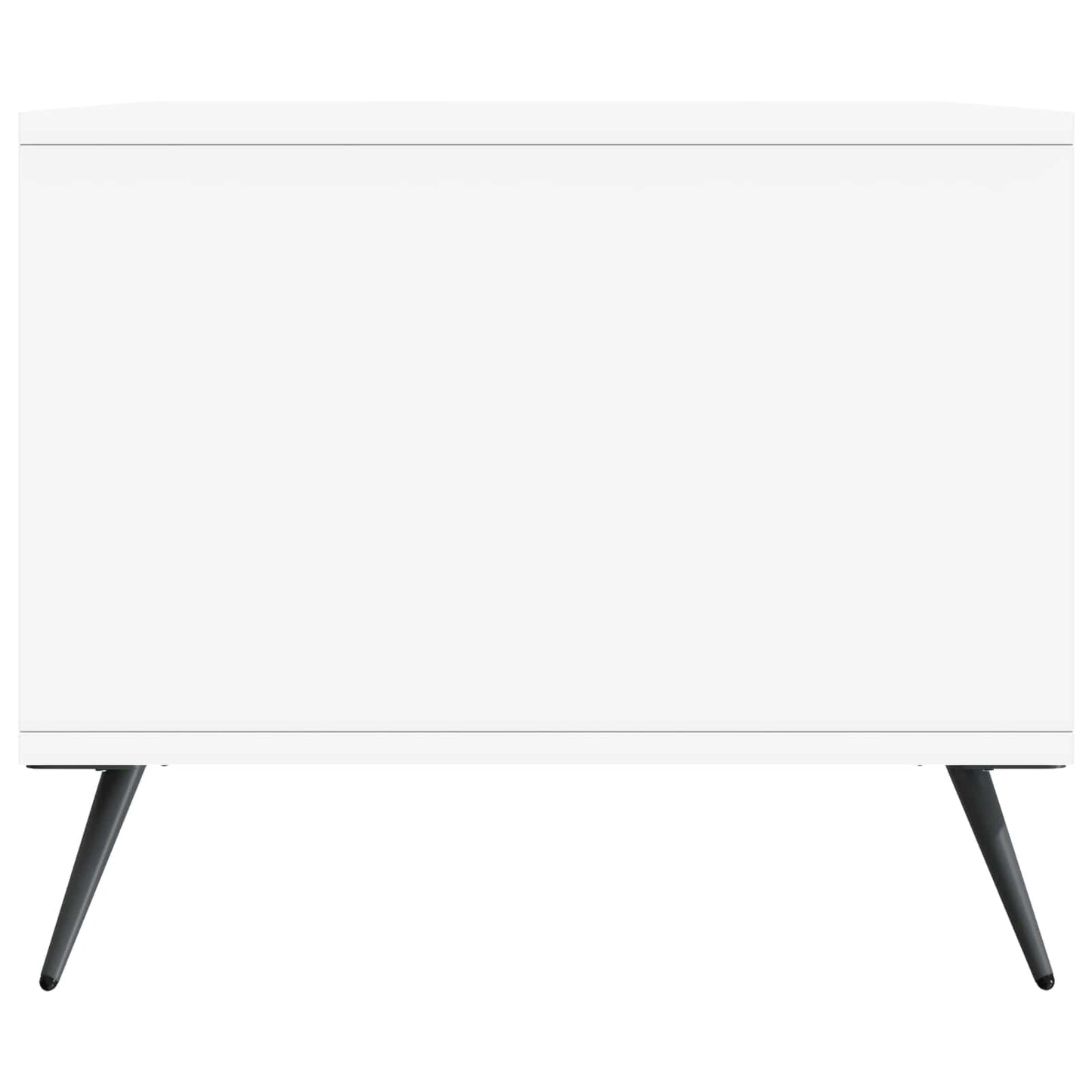 Salontafel Wit 90 x 50 x 40 cm Bewerkt hout
