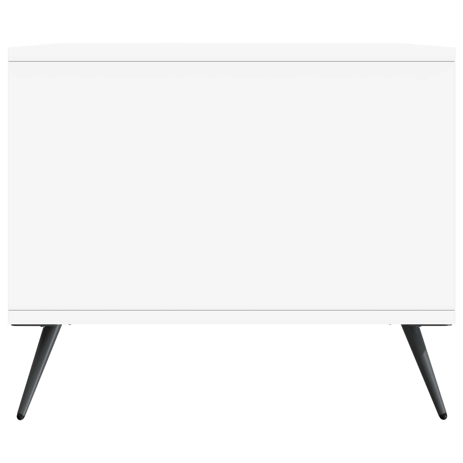 Salontafel Wit 90 x 50 x 40 cm Bewerkt hout