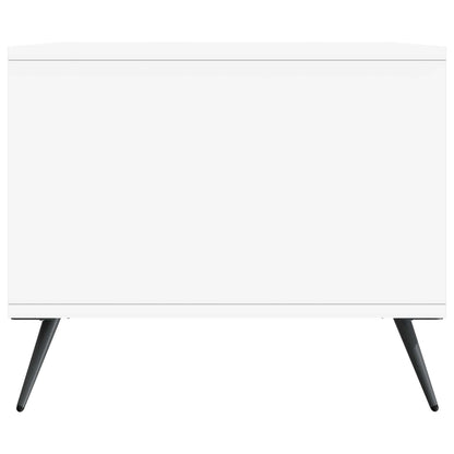 Salontafel Wit 90 x 50 x 40 cm Bewerkt hout