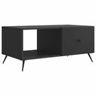 Salontafel 90x50x40 cm zwart bewerkt hout