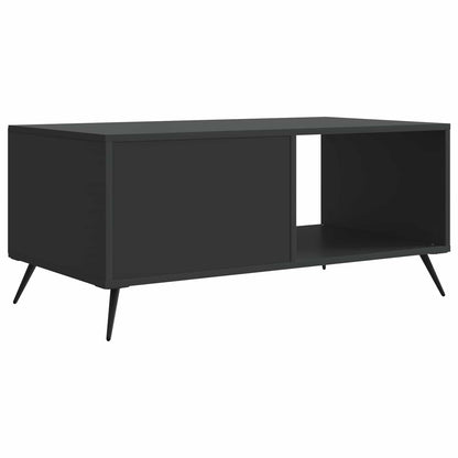 Salontafel Zwart 90 x 50 x 40 cm Bewerkt hout